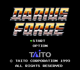 Darius Force Title Screen